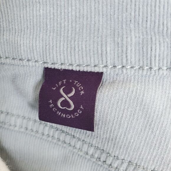 NYDJ Powder Blue Corduroy Stretch Mini Boot Cut Pants Size 4 - Picture 10 of 17